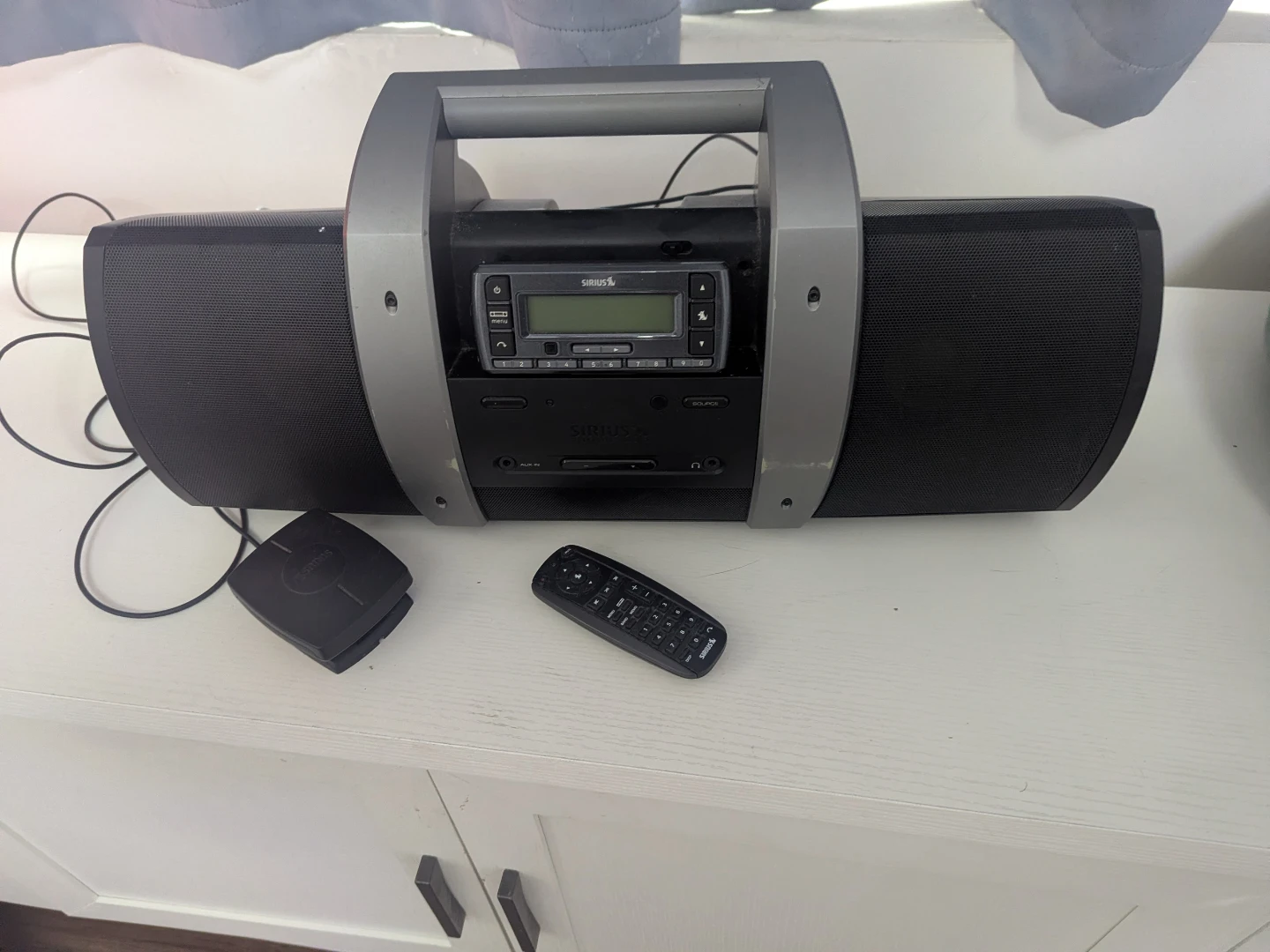 Sirius Satellite Radio Boombox with Remote