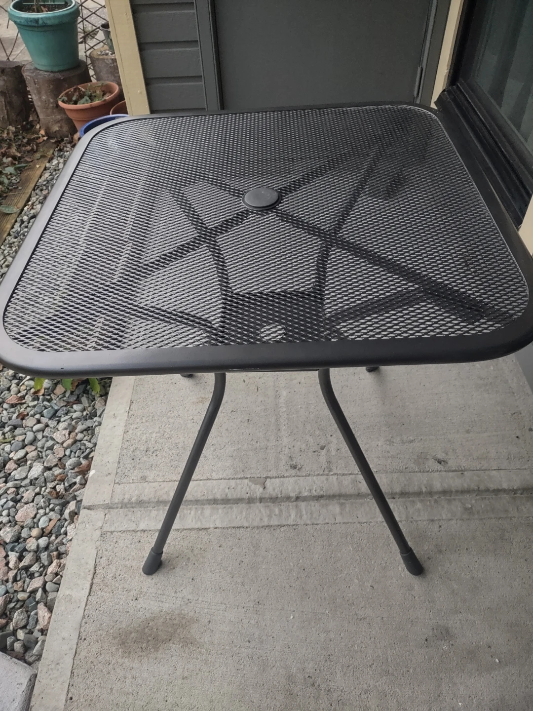 Square Metal Patio Table