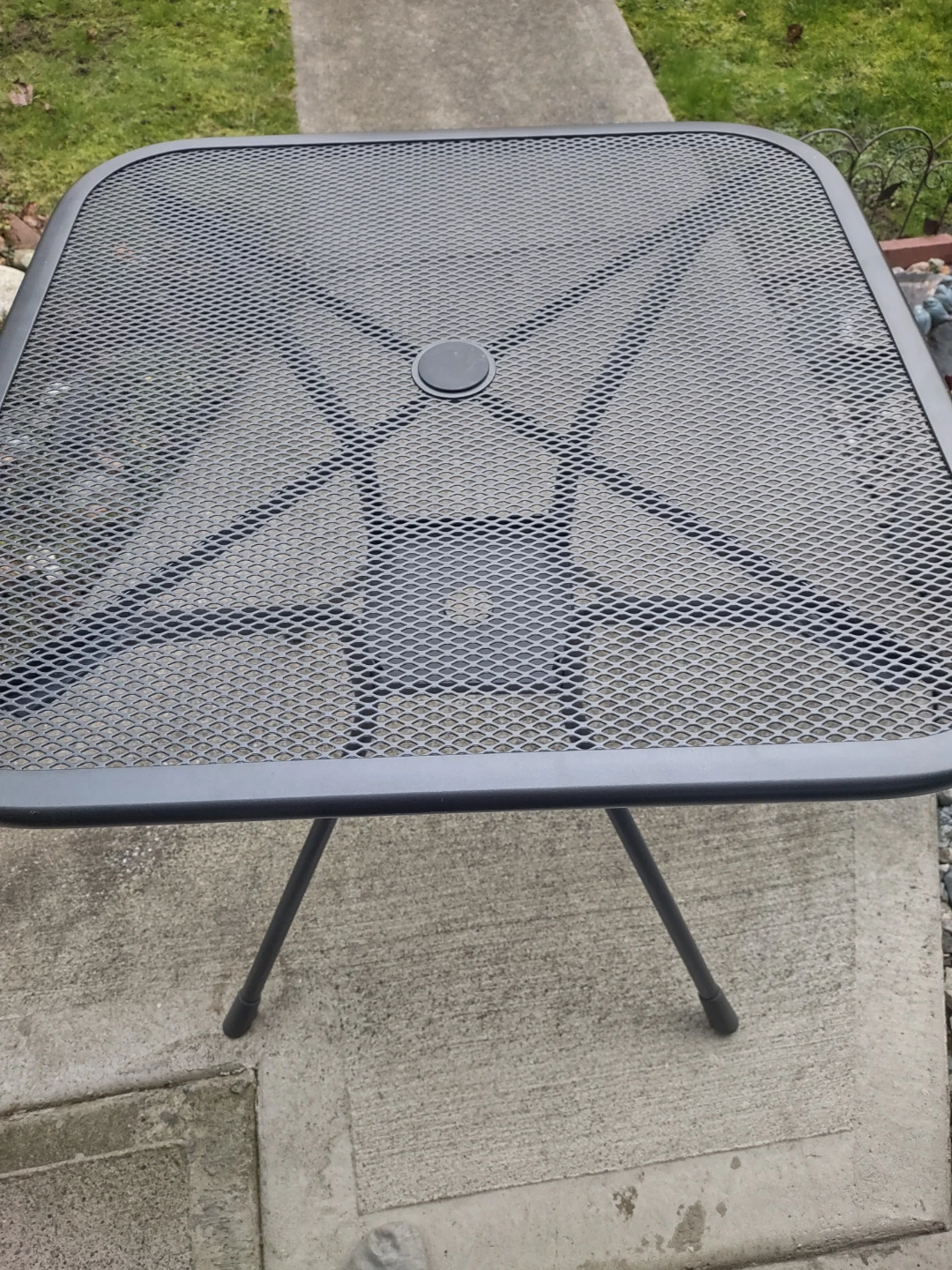 Square Metal Patio Table - photo 2