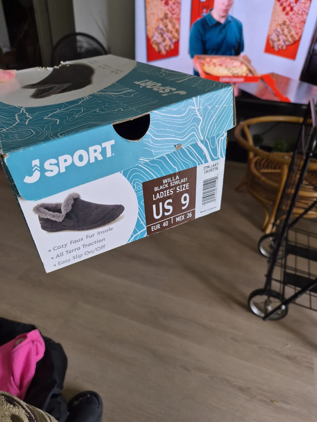 J/Sport Women's Willa Slippers - Black, Size 9 - photo 2