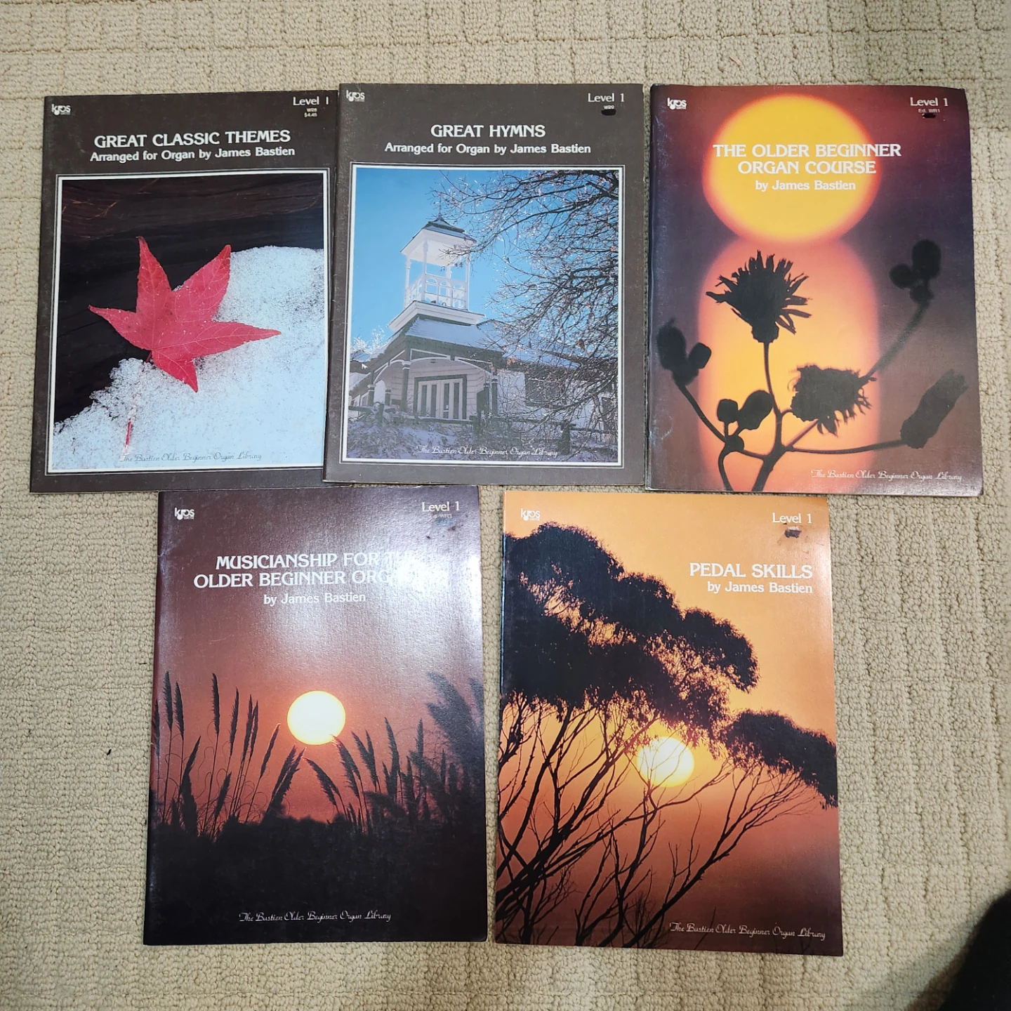 James Bastien Organ Course - Level 1 5 books