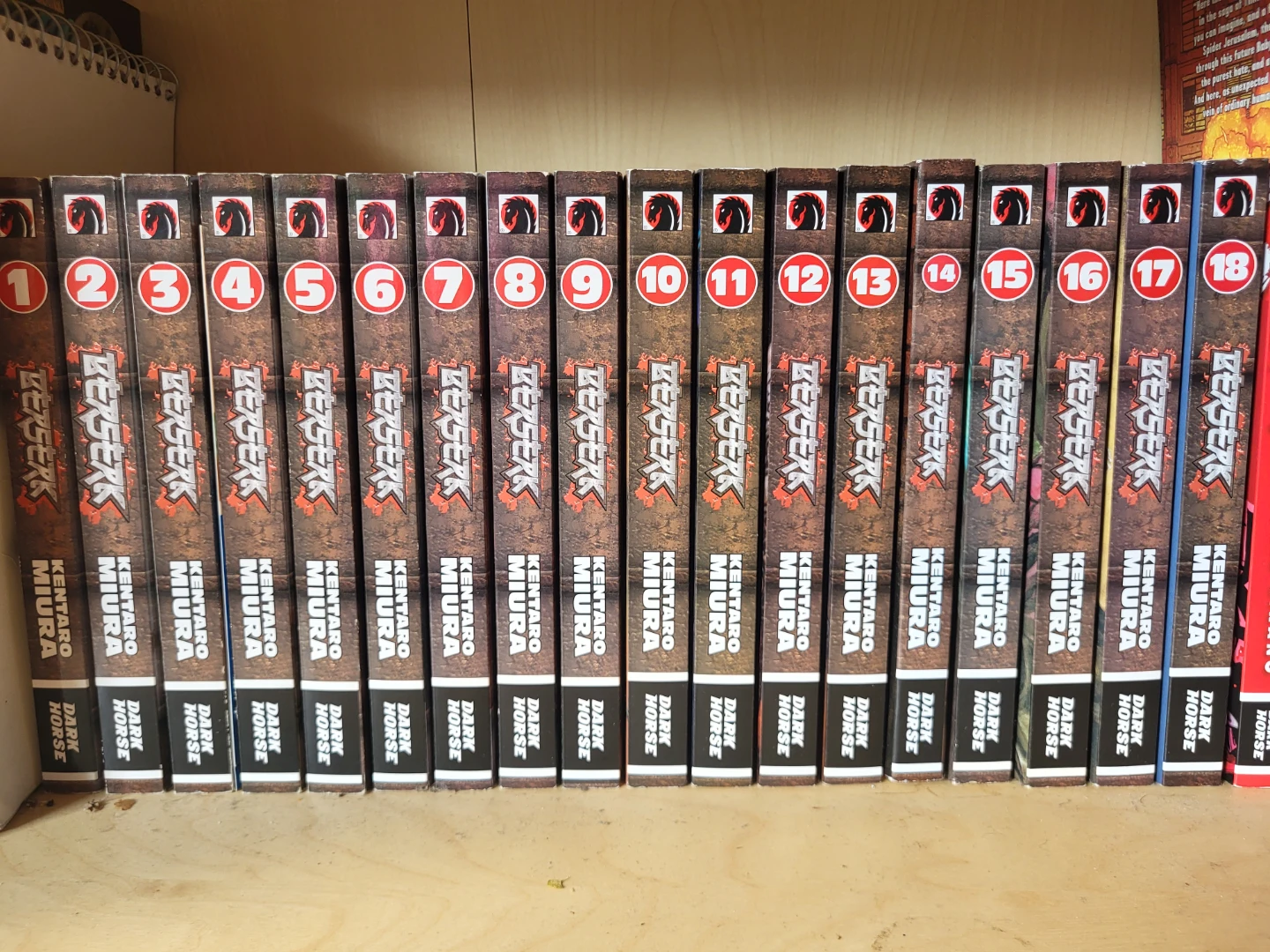 Berserk Manga Volumes 1-18