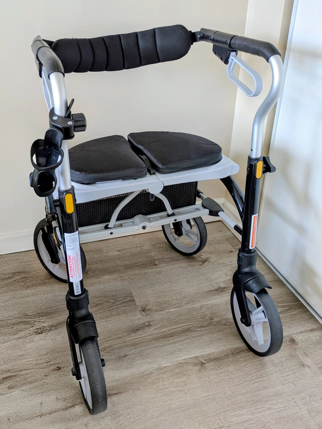 Evolution Rollator Walker with Seat and Basket