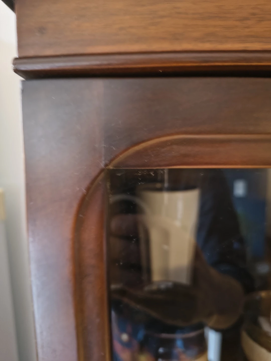 Wooden Hutch with Glass Doors - photo 3