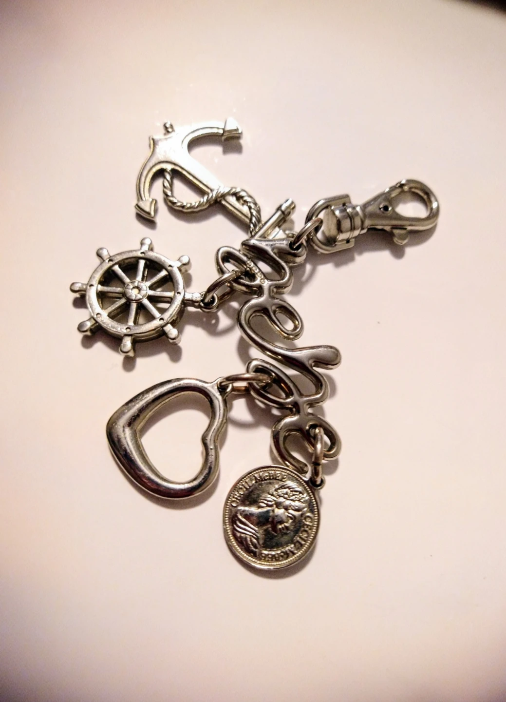 Vintage Y2K bebe branded nautical-themed bag charm - photo 2