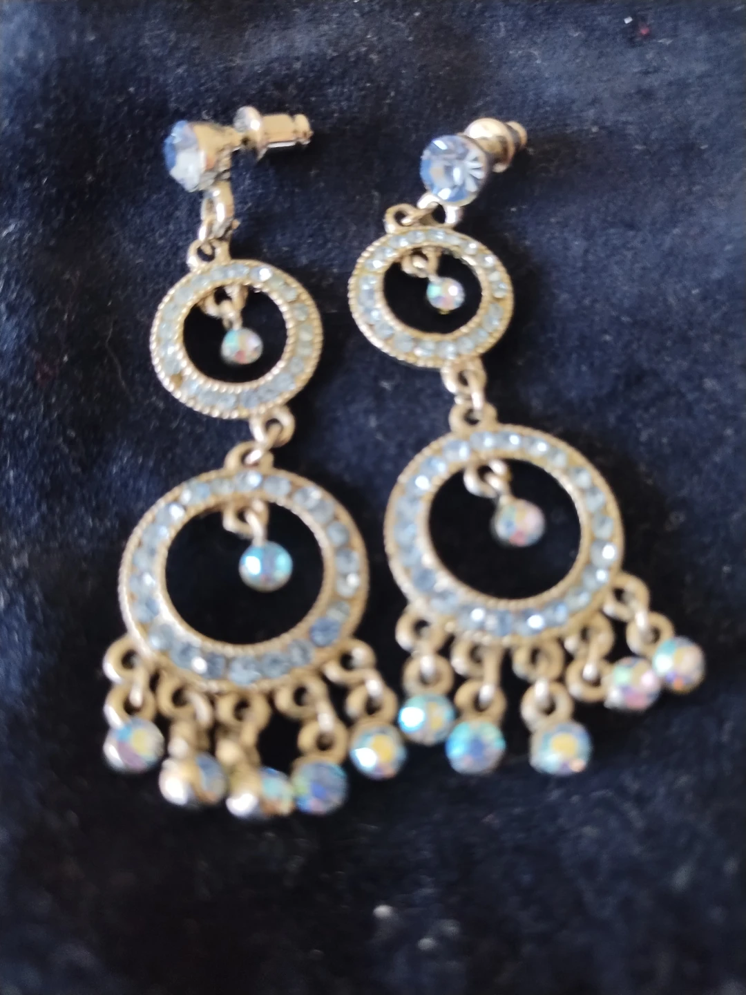 Blue Chandelier Earrings