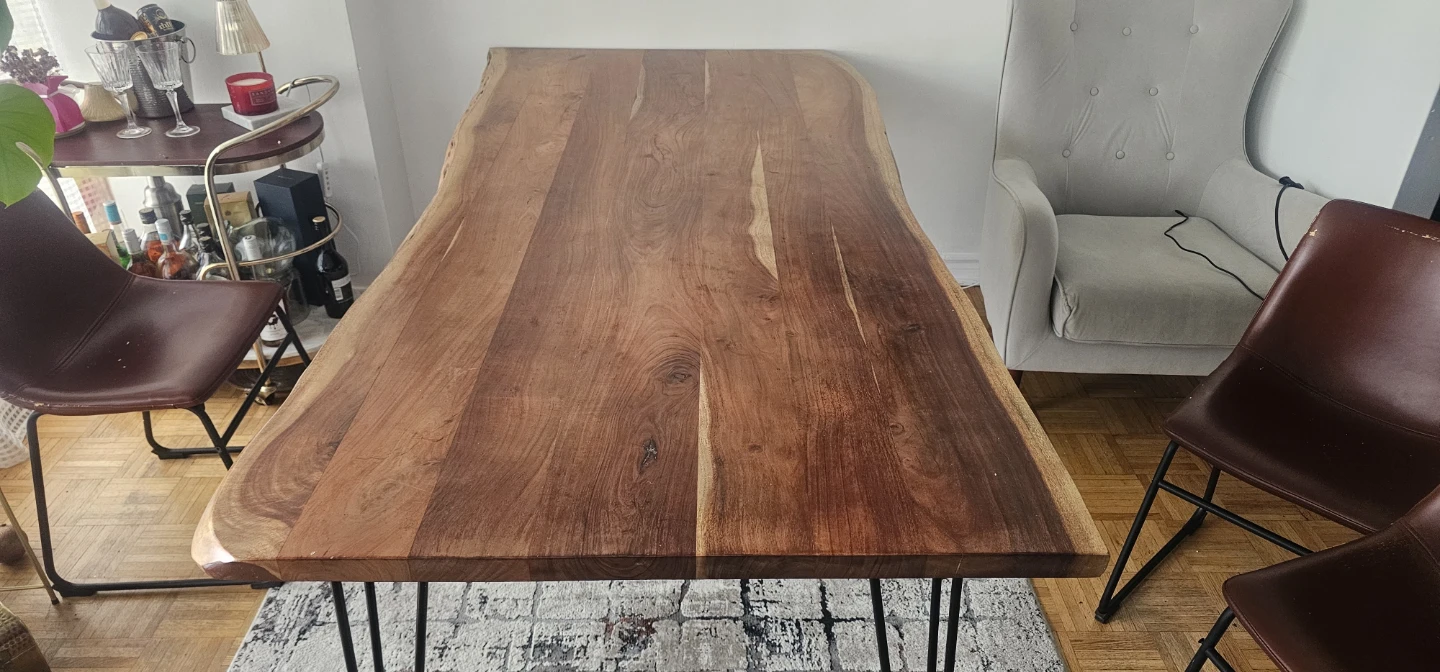 Live Edge Wood Dining Table - photo 3