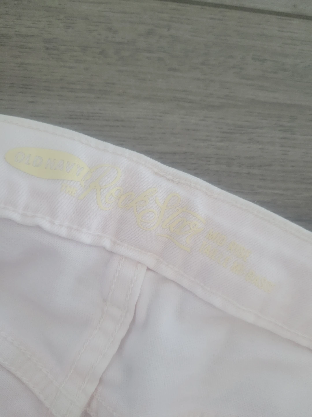 Old Navy Rock Star White Skinny Jeans Size 14 Regular - photo 3