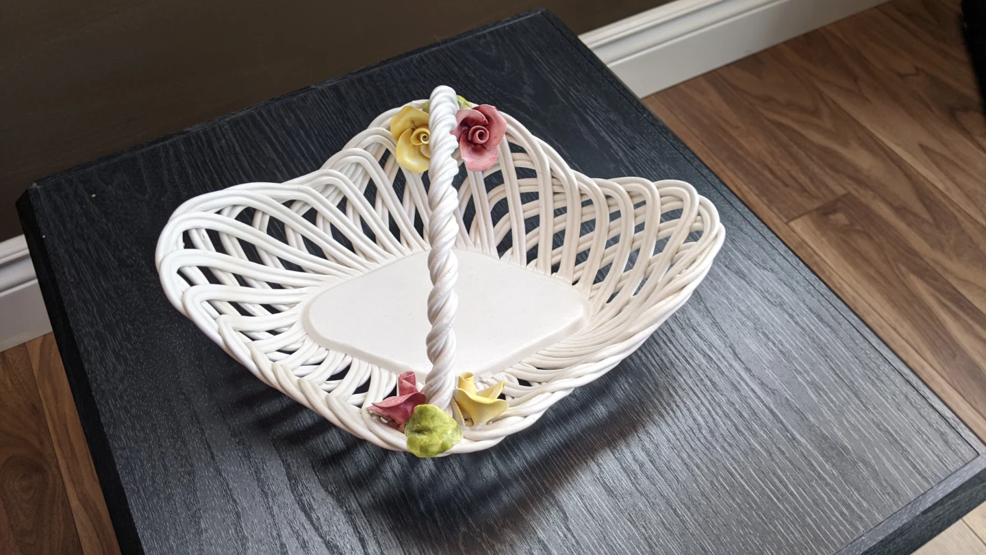 Vintage Bassano Hand Woven Braided Basket - photo 2