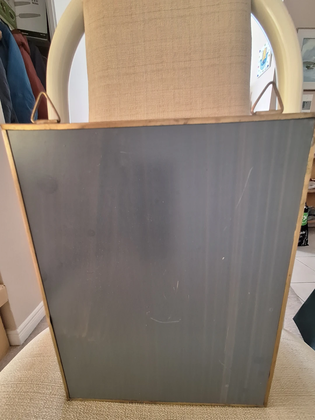 Vintage Glass Display Cabinet with Brass Trim - photo 3