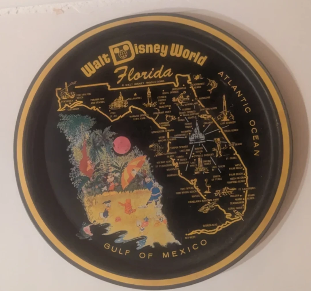 Walt Disney World Florida Map Tray