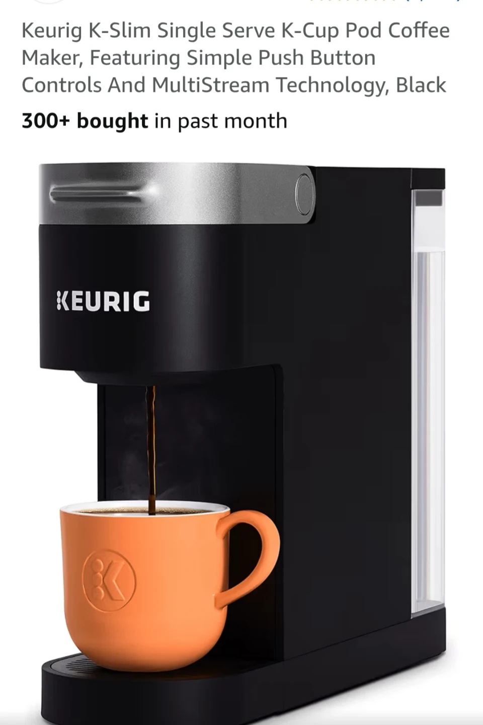 Keurig K-Slim K-Cup Coffee Maker - Black