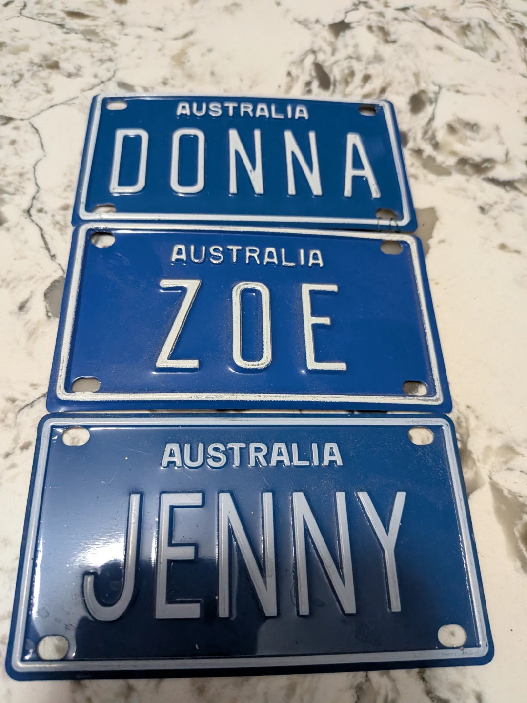 Australia Custom Name Plates - DONNA, ZOE, JENNY 🌱