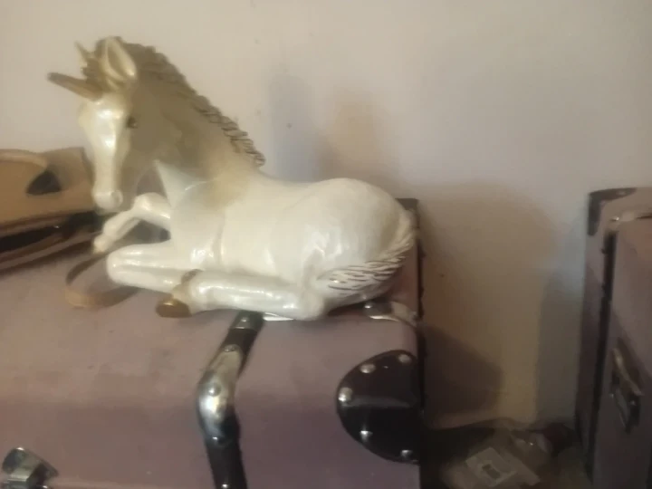 Set of 3 Ceramic Unicorn Figurines