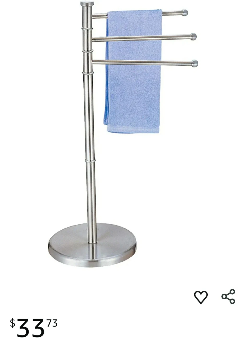 Steel Swivel Arm Towel Rack - photo 4