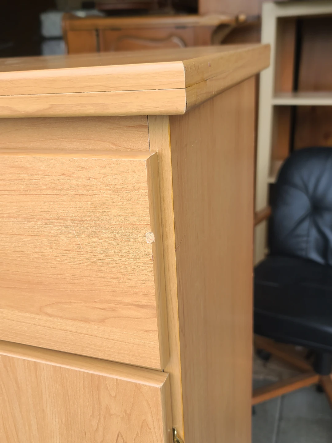 Light Wood Armoire with Drawers - photo 5