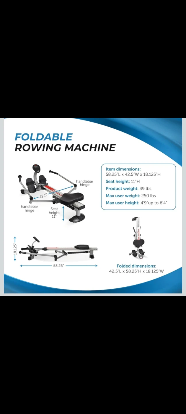 BODY TRAC SPORT Folding Rowing Machine - photo 4