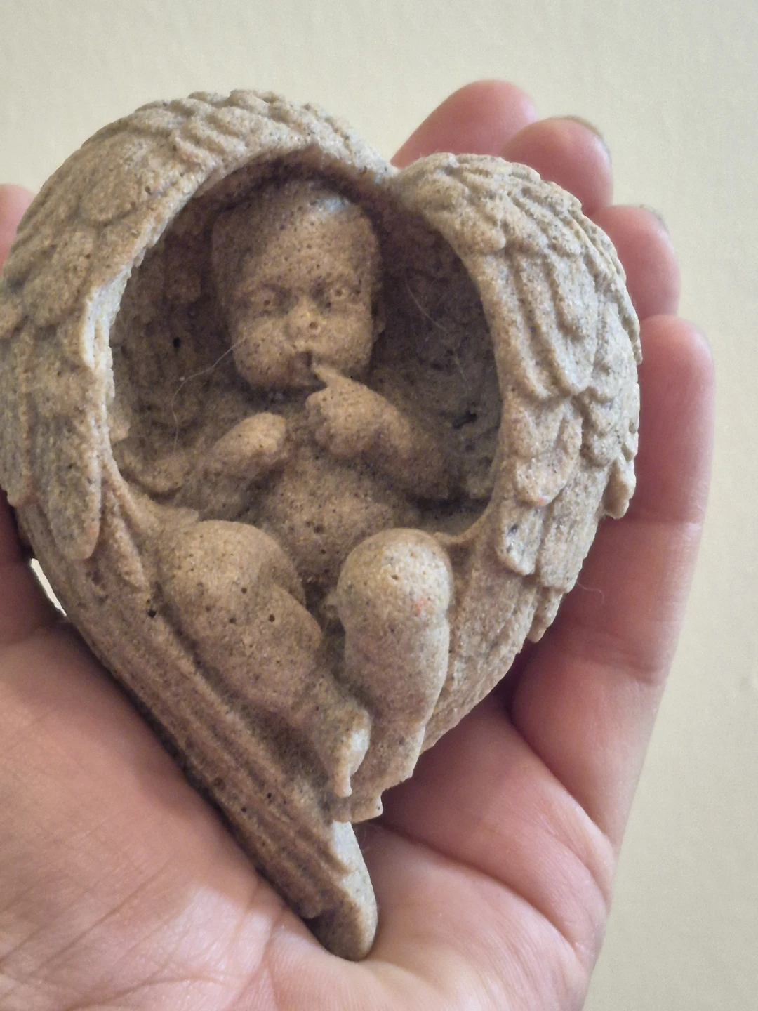 Angel Baby Carved Stone Figurine