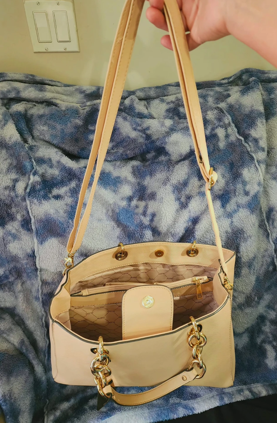 ALDO  Tote Bag with Gold Chain Accents - photo 2