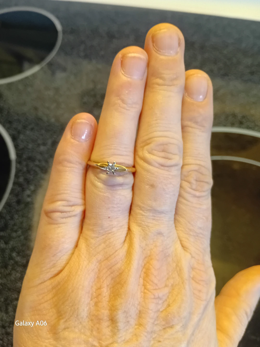 Gold Diamond Engagement Ring - photo 4