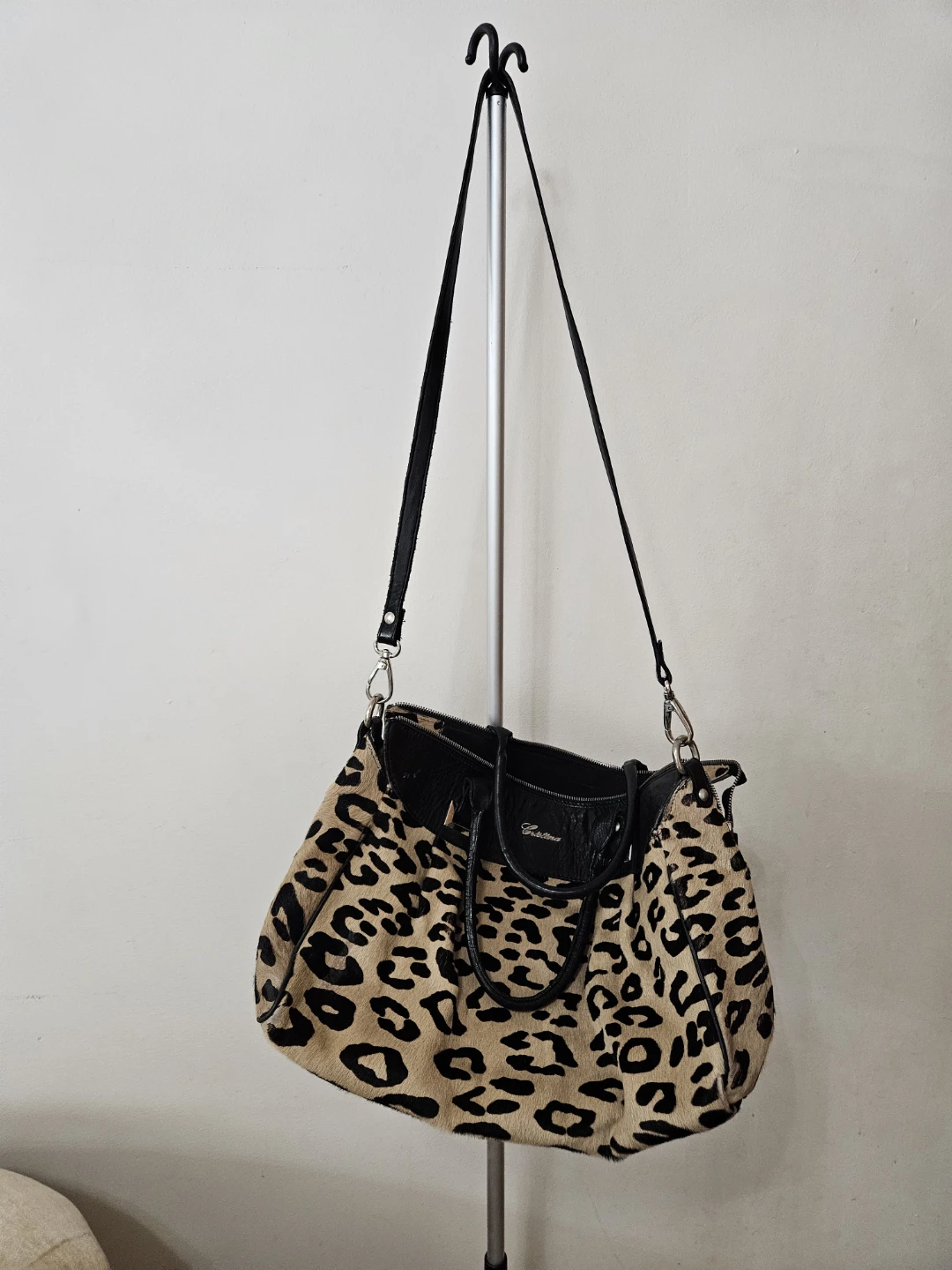 Made in italy leapord print bag and wallet
