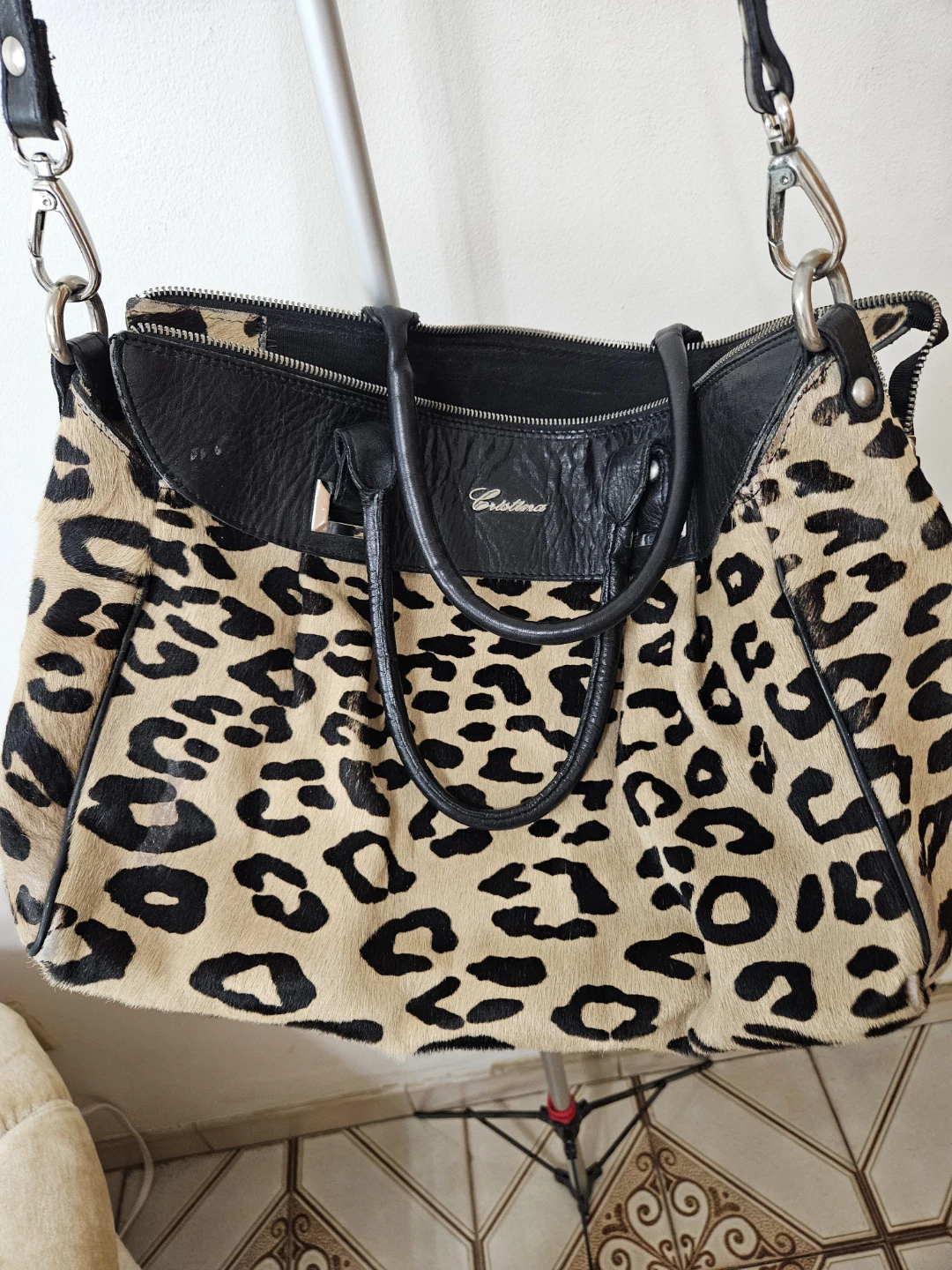 Made in italy leapord print bag and wallet - photo 2