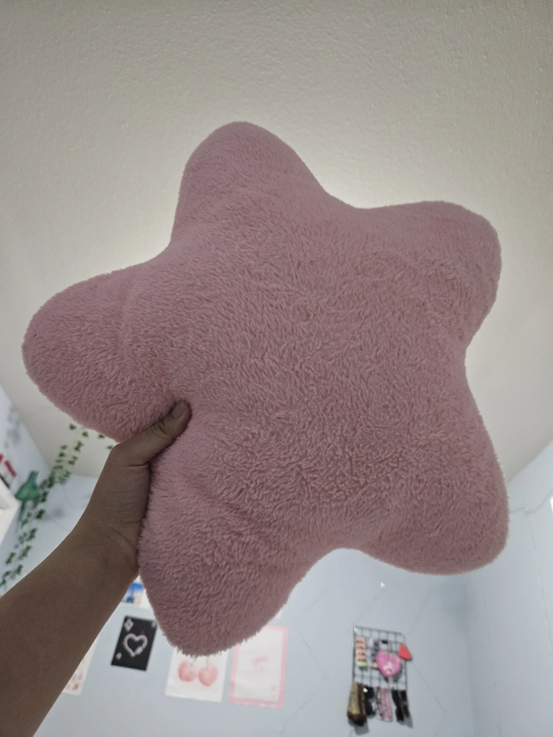 Pink Star Plush Pillow - photo 2