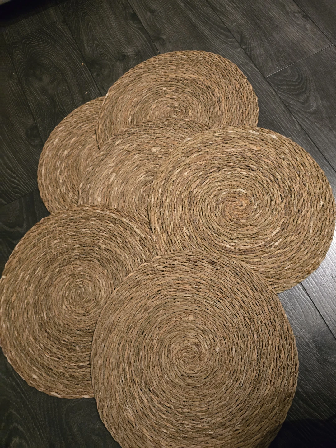 Set of 6 Round Woven Placemats - photo 3