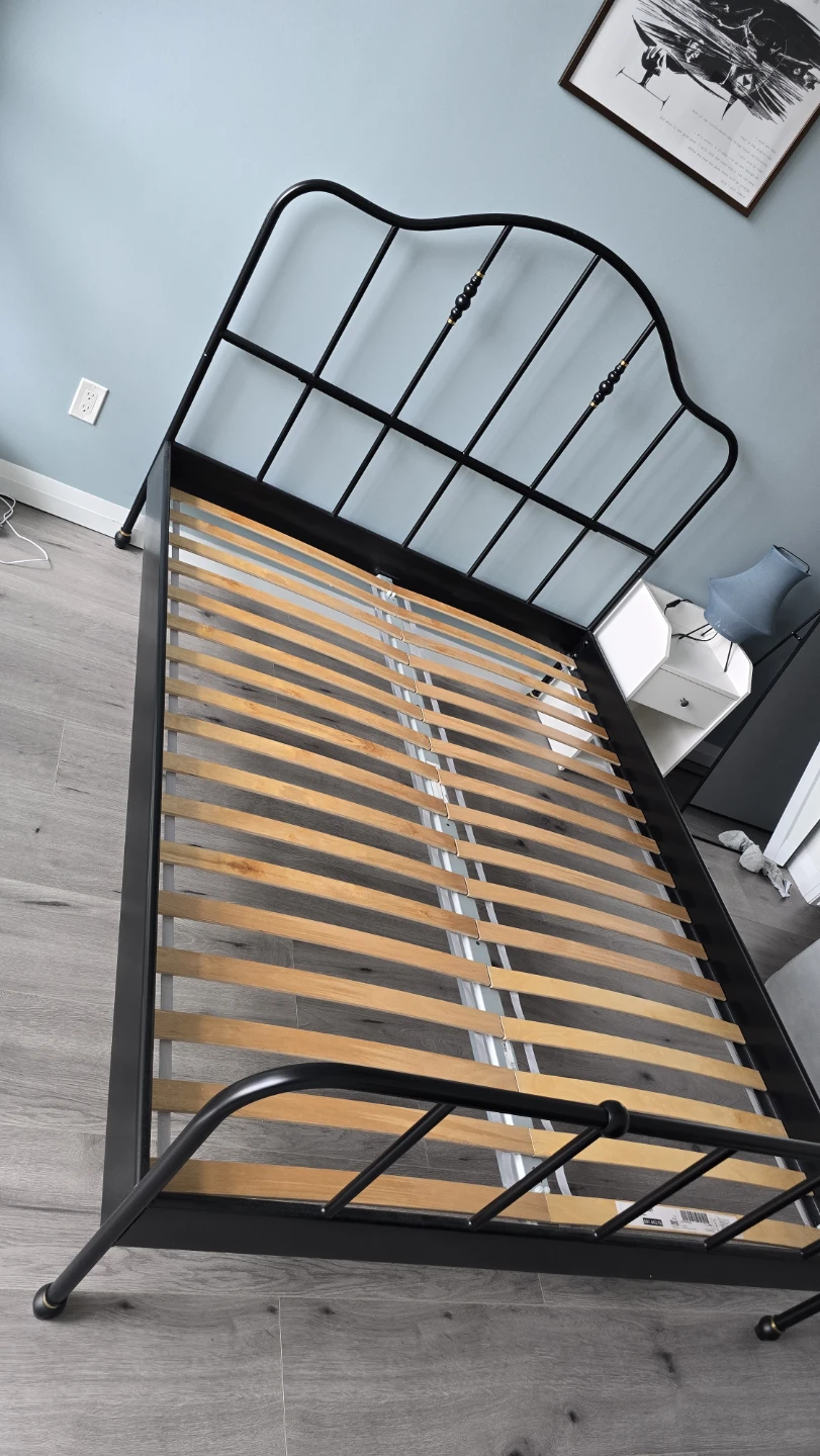 IKEA Sagstua Queen Metal Bed Frame