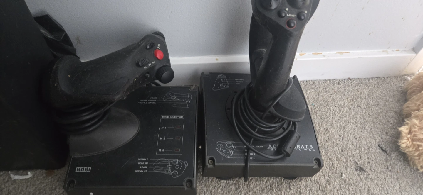 Hori Flight Stick 2 Comes with Game Ace Combat 5 for PS2