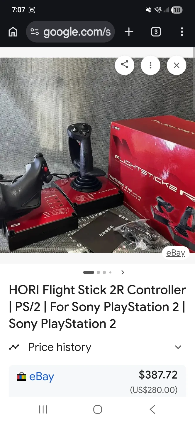 Hori Flight Stick 2 Comes with Game Ace Combat 5 for PS2 - photo 2