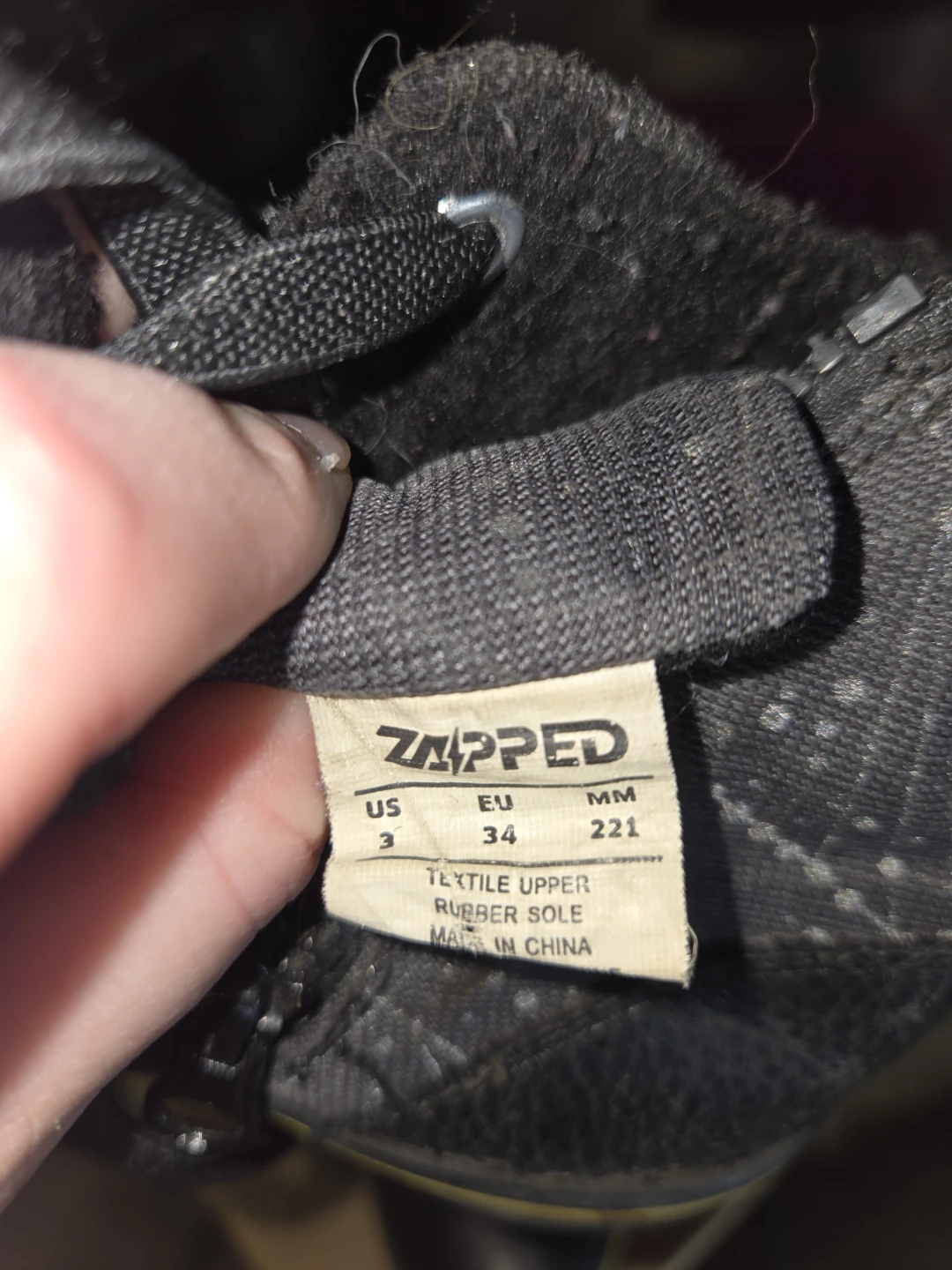 ZAPPED Hi-Top Sneakers Size US 3 - photo 2