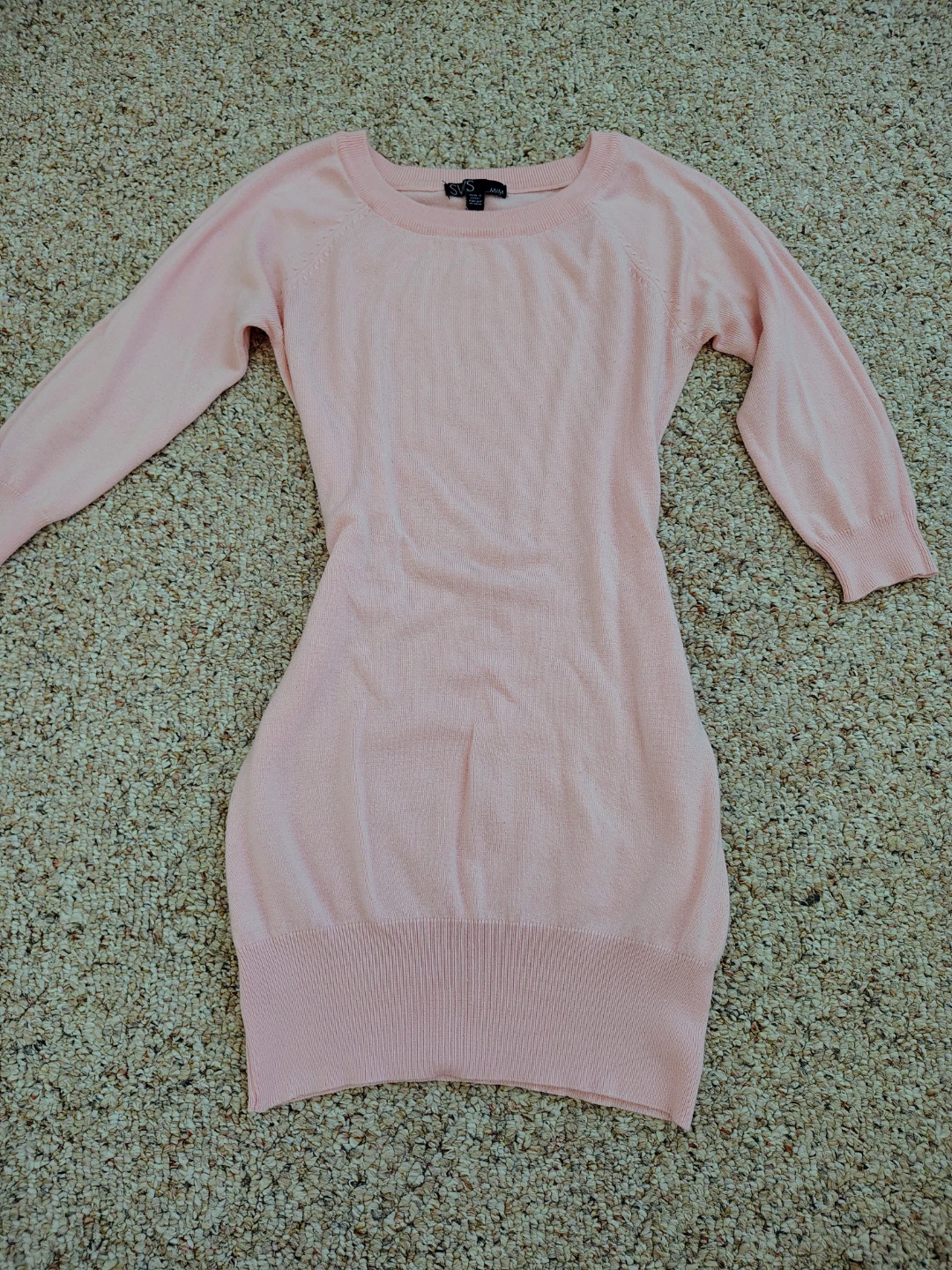 Pink Sweater Dress - M