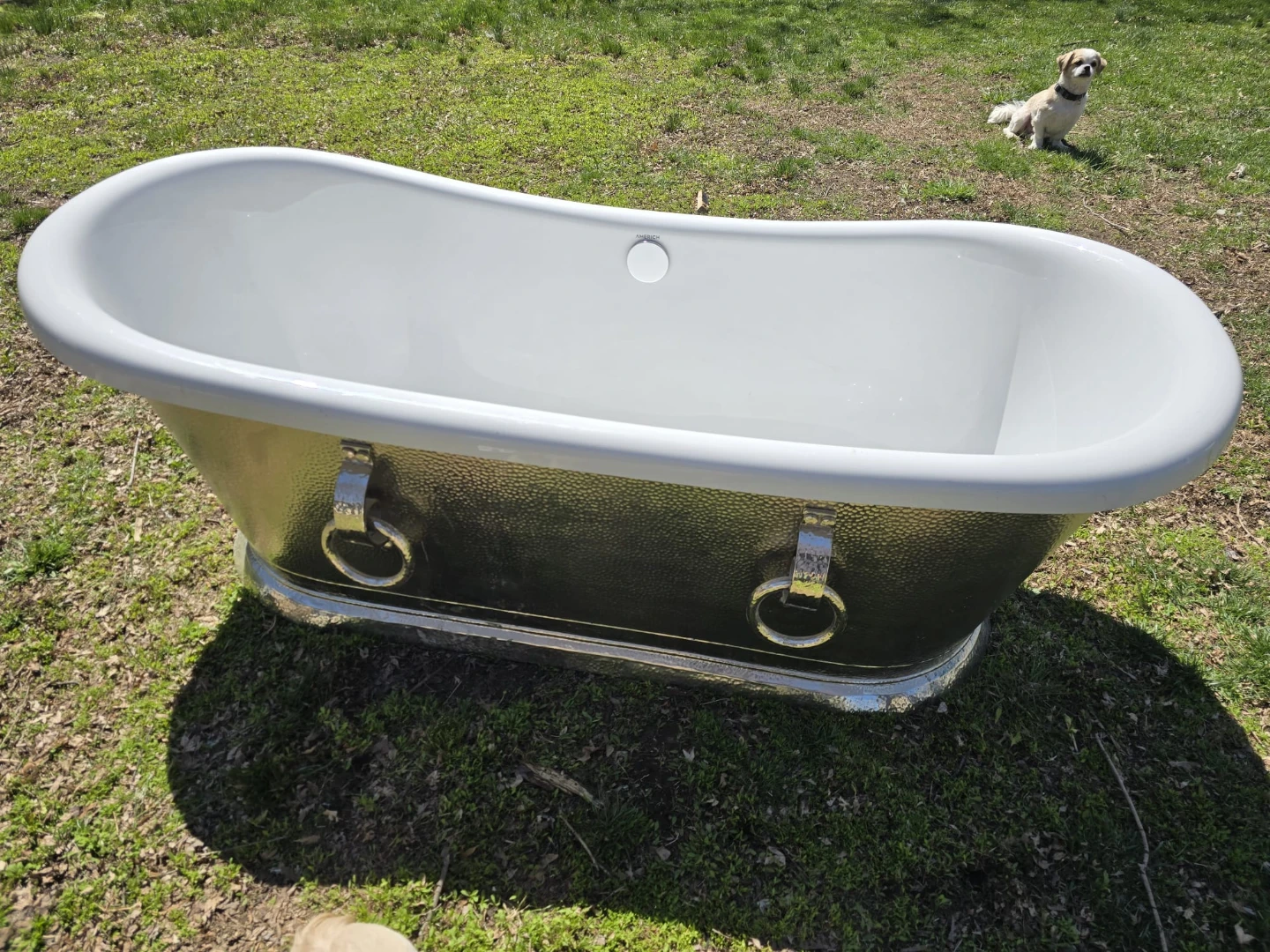 Americh Sawyer 7131 Tub - Hammered Nickel Exterior