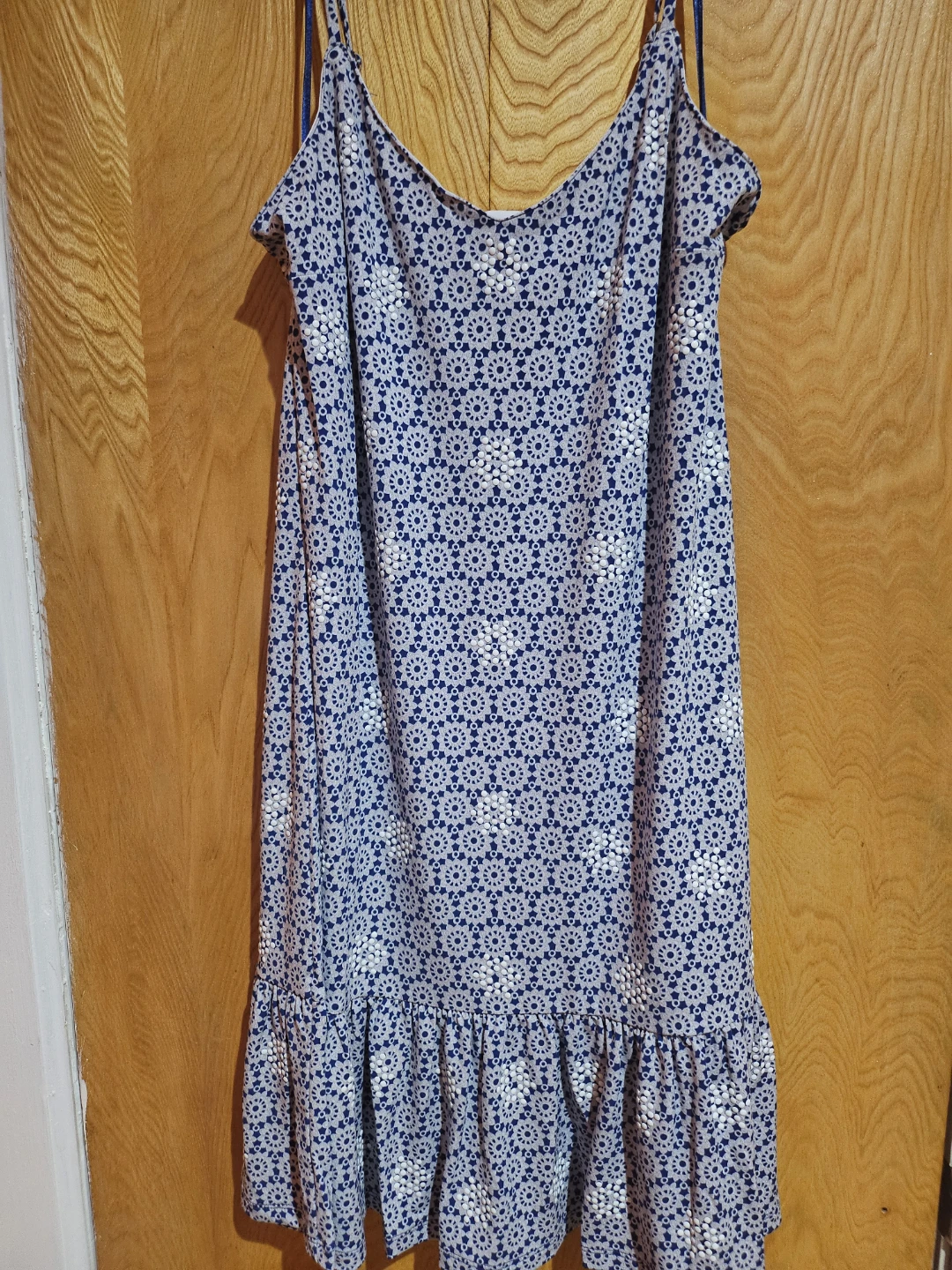 Michael Kors Blue Floral Print Dress Size M - photo 2