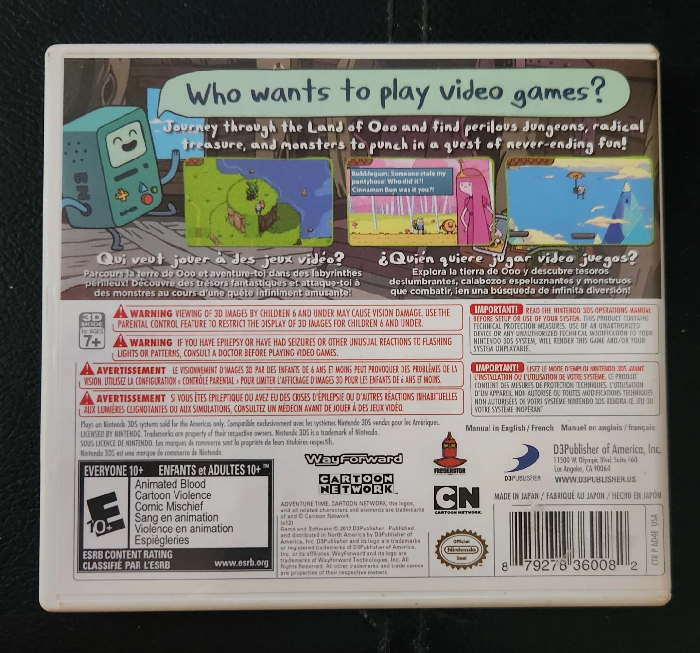 Adventure Time Nintendo 3DS Game 🌱 - photo 2