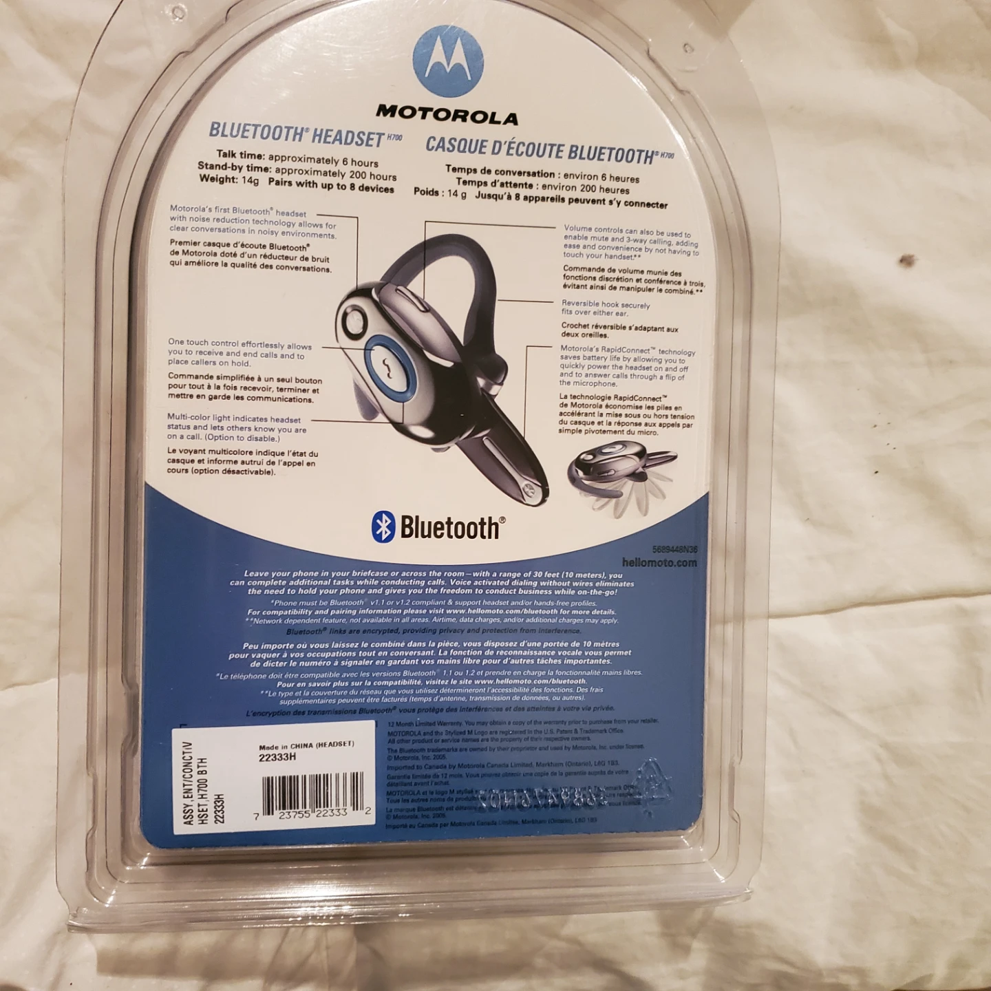 Motorola H700 Universal Bluetooth Headset - photo 5