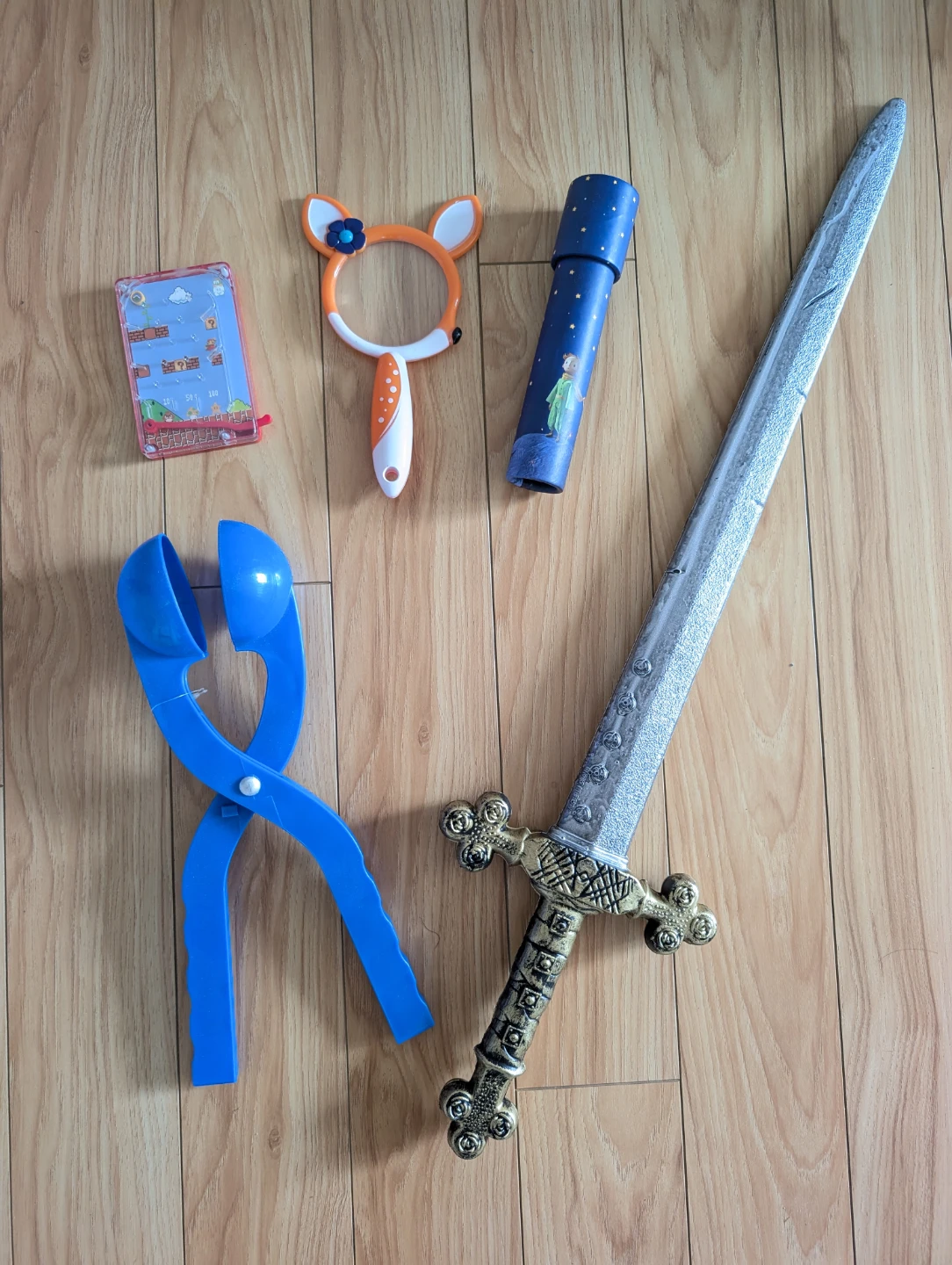Assorted Kids Toys Sword, Snowball Maker, Kaleidescope