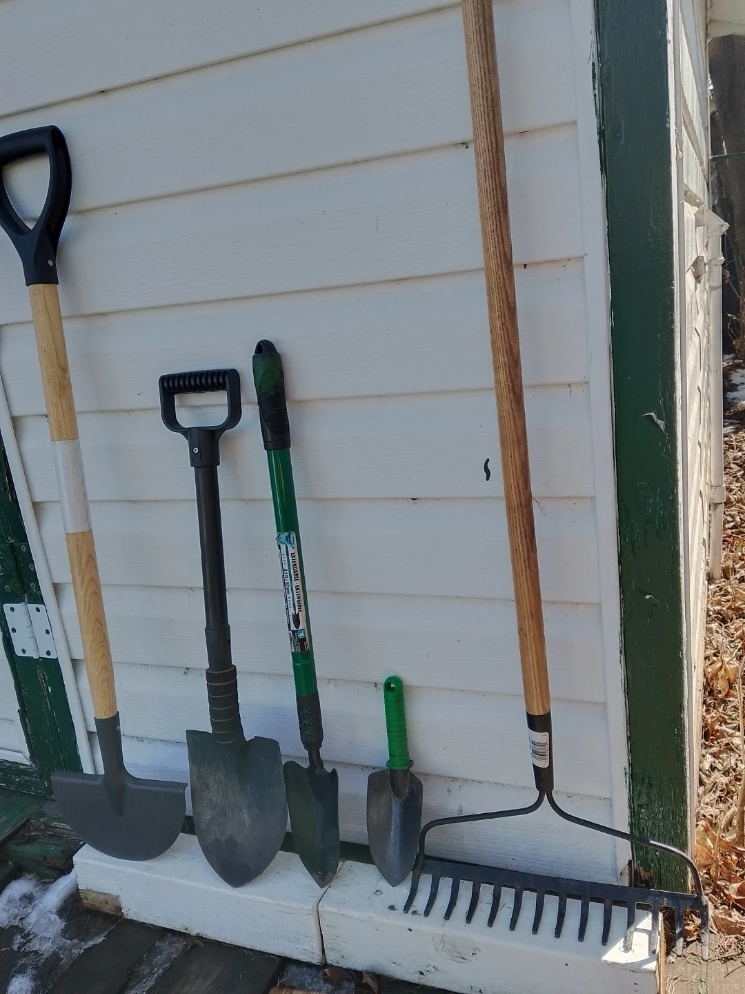 Assorted Garden Tools - Shovels, Trowel & Rake