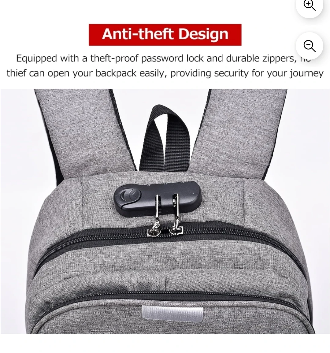 Laptop Backpack - Grey(like new) - photo 3