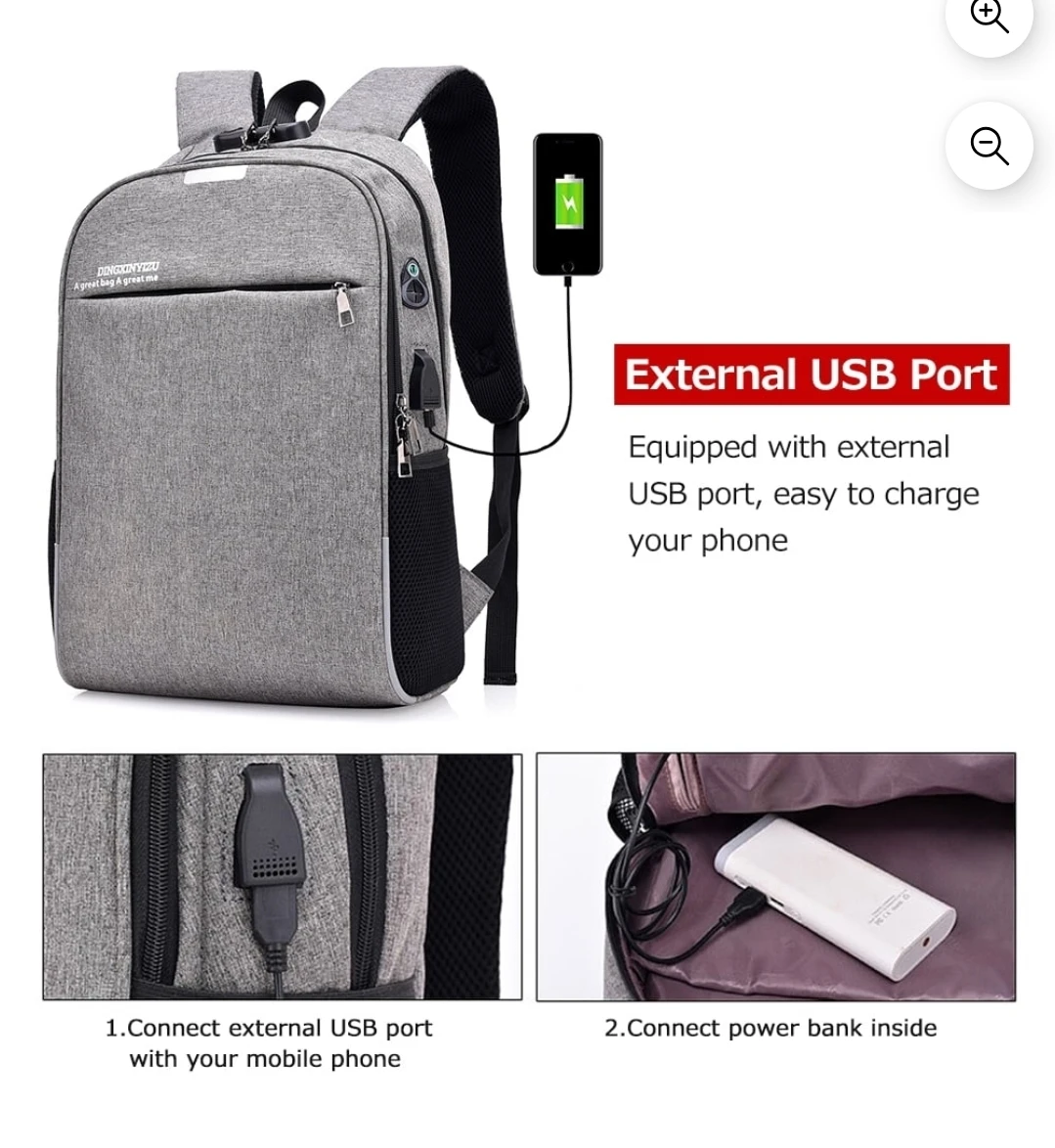 Laptop Backpack - Grey(like new) - photo 4