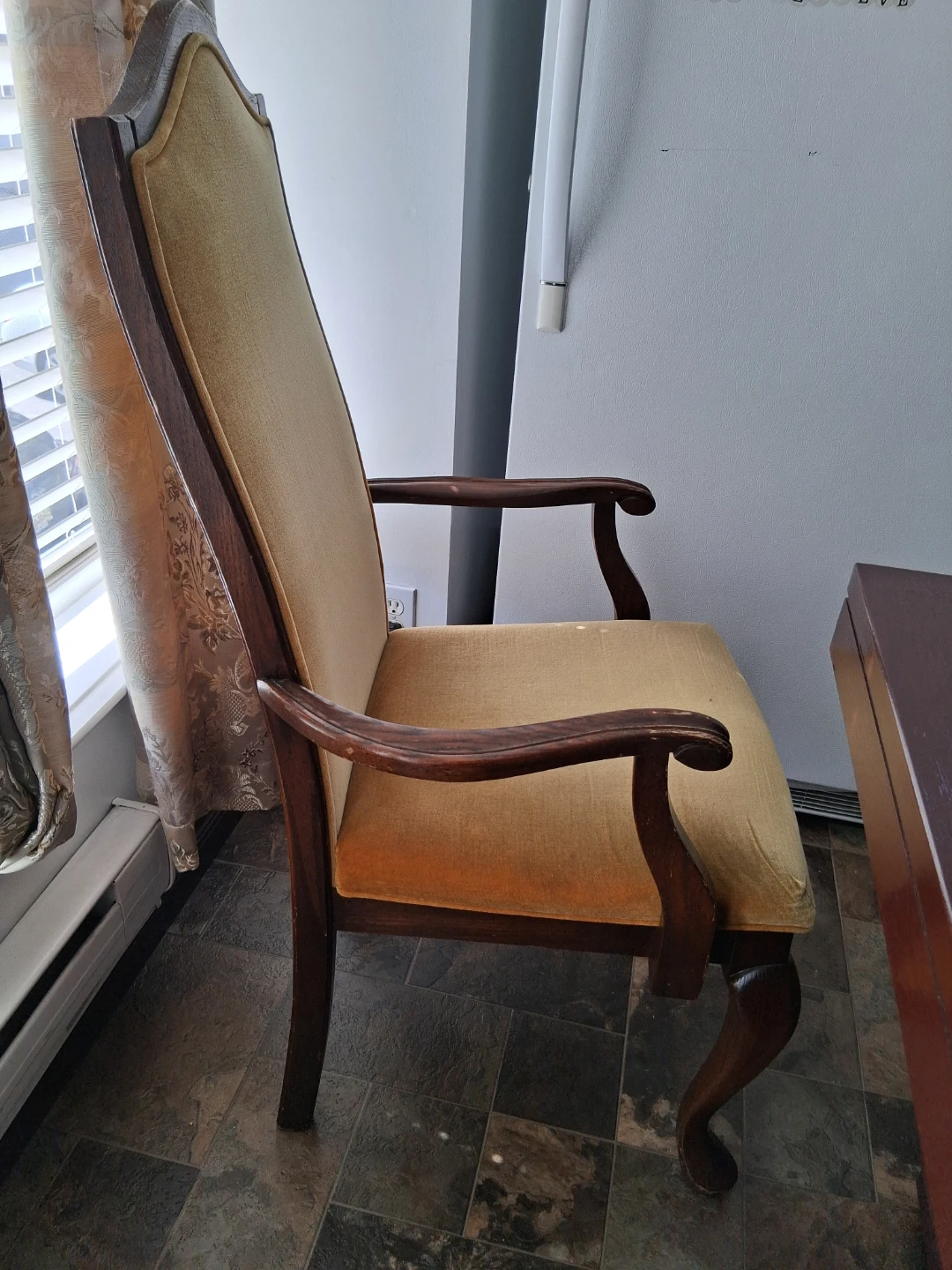 Antique Upholstered Dining Chair - photo 3