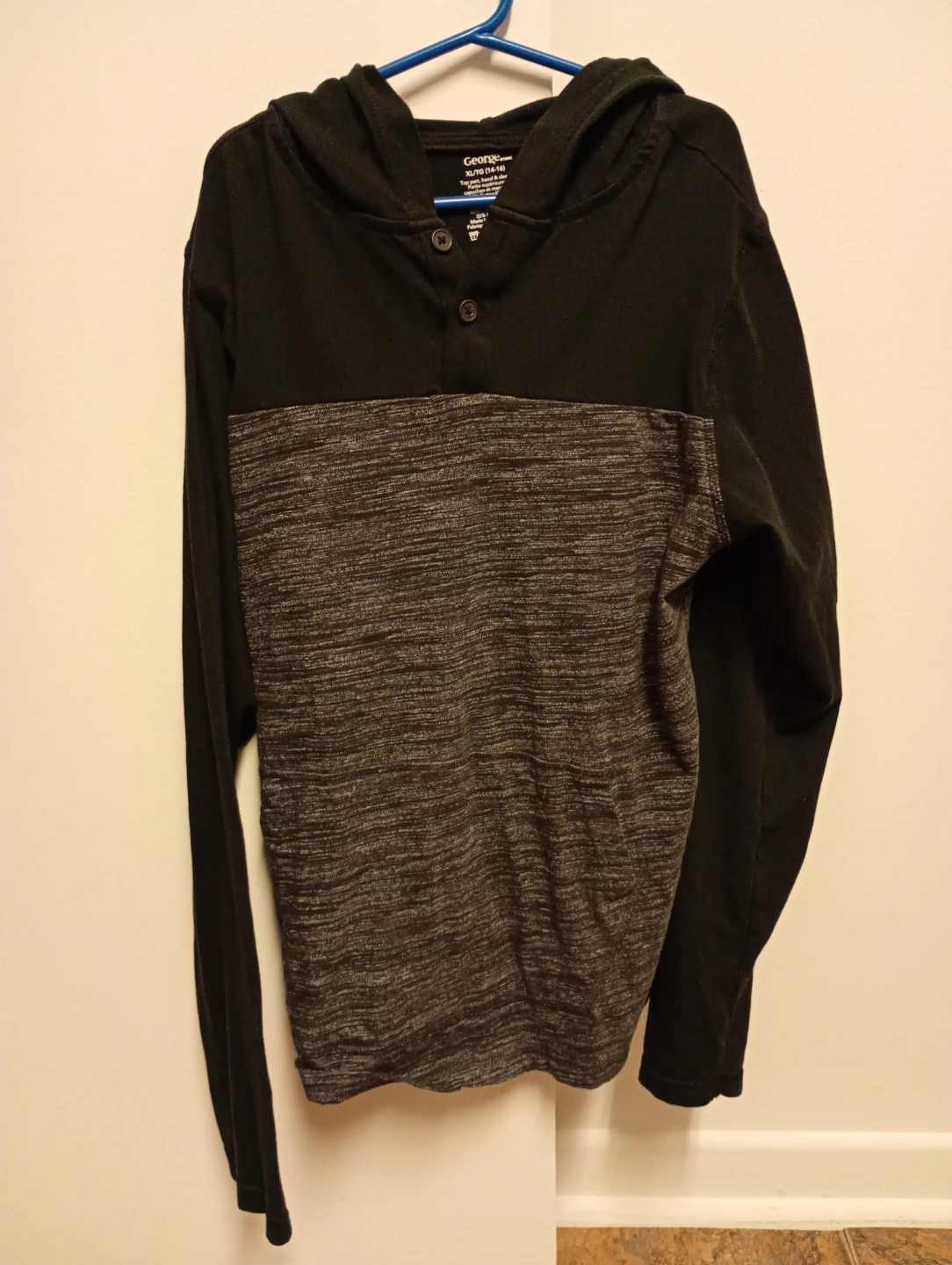George Hooded Long Sleeve Shirt XL/TG (14-16)