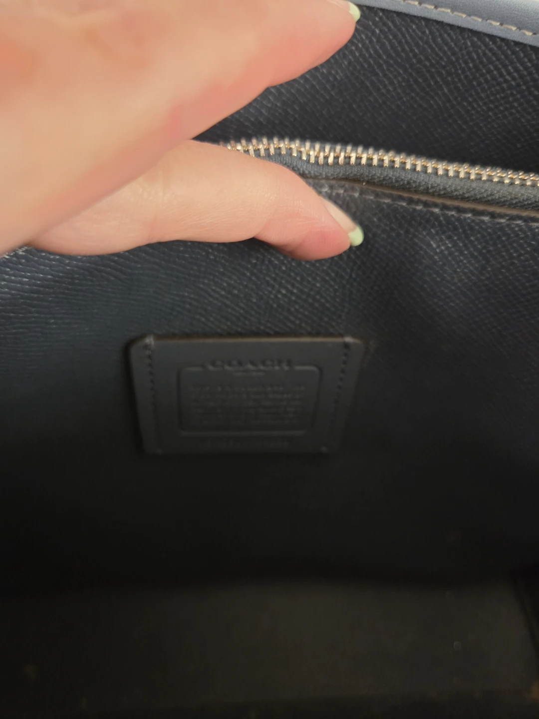 Coach Blue Molly Tote 25 with Matching Wallet - photo 4