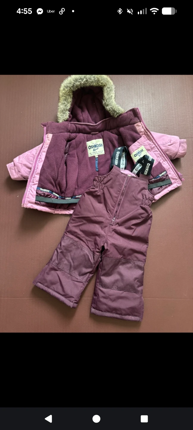 OshKosh B'gosh Pink Snowsuit - Size 18M - photo 2