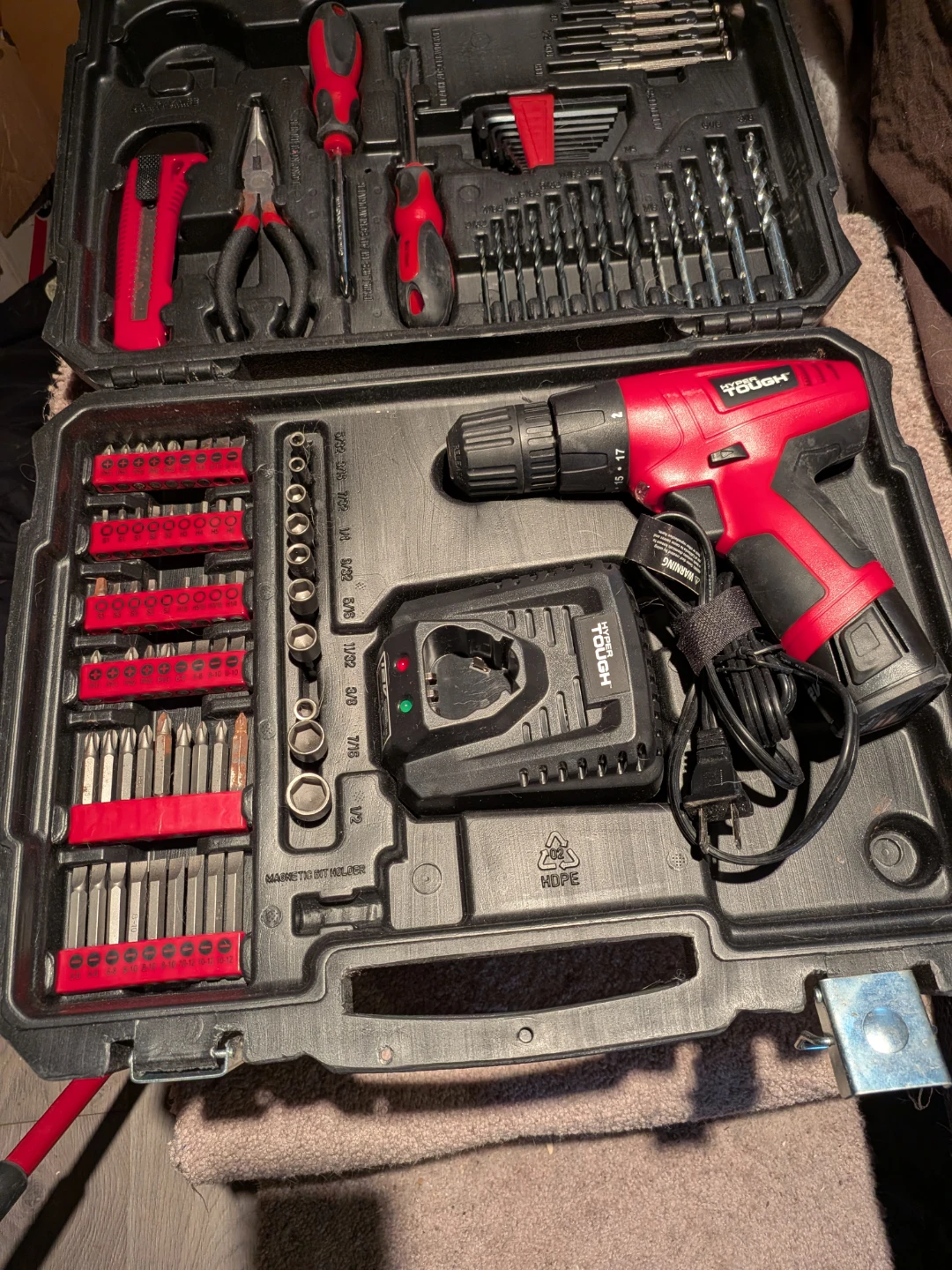 Tough 18-Volt Cordless Drill and Tool Set - photo 2