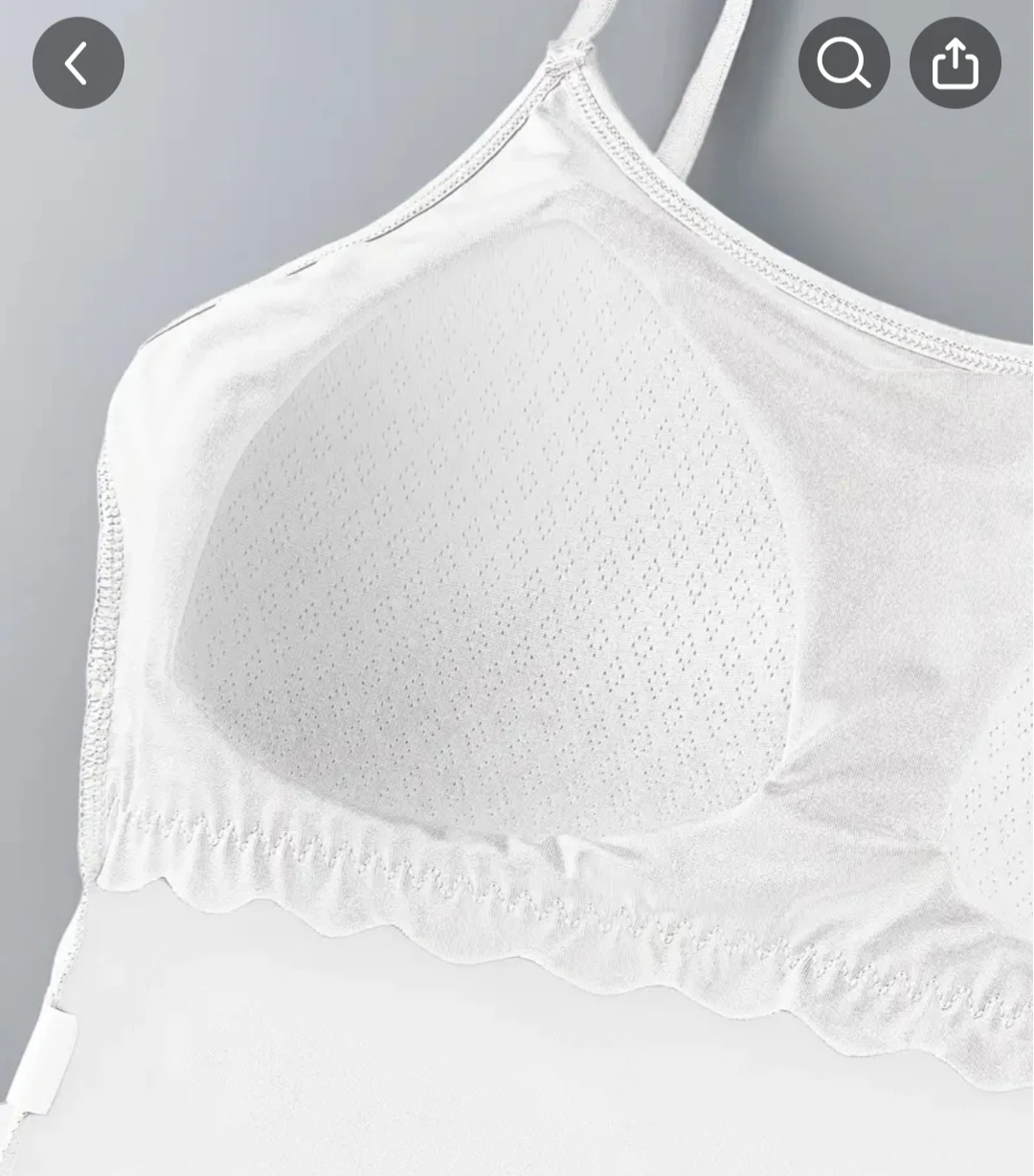 Women's White Wireless Padded Camisole Bra - photo 3