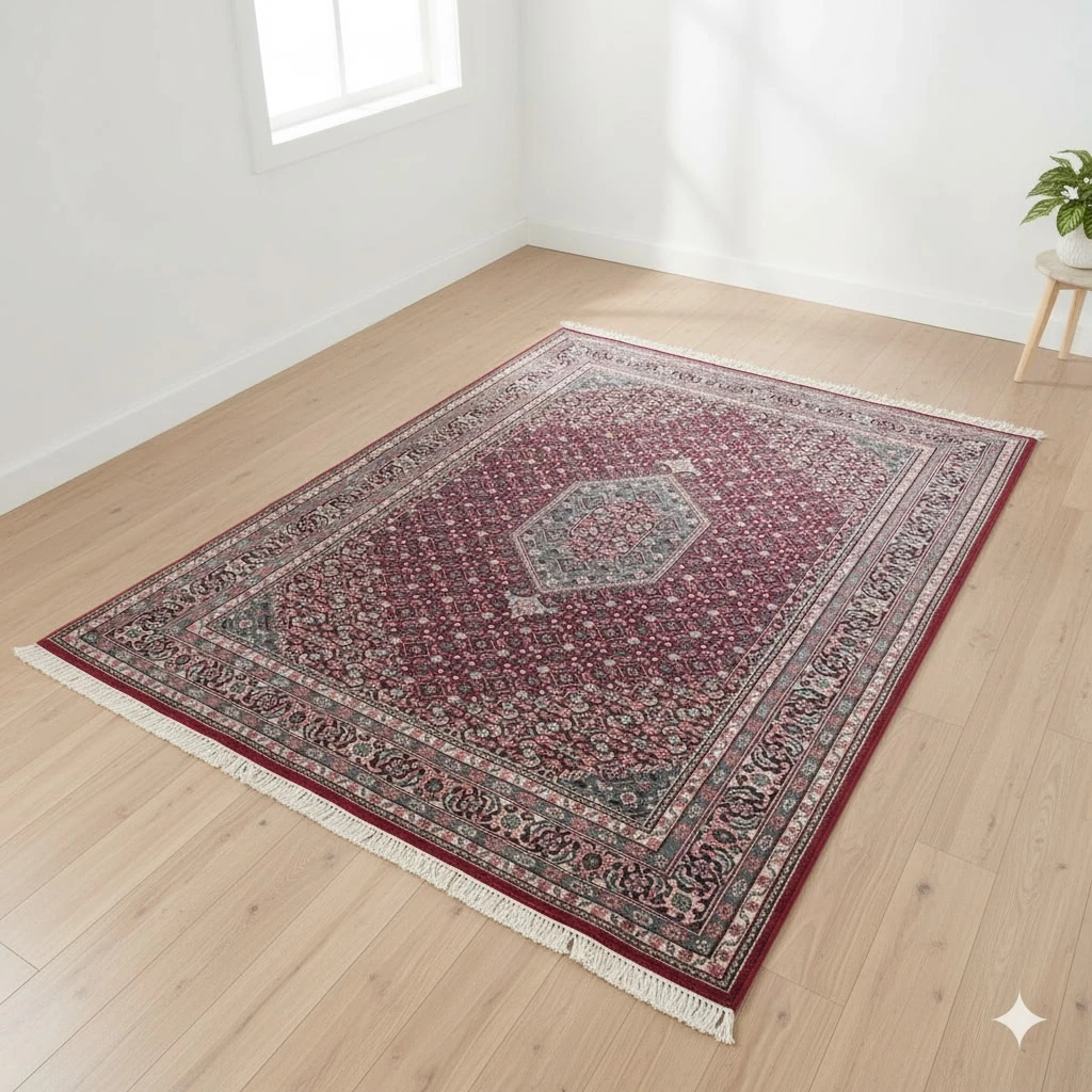 Authentic Bidjar Hand Knotted Wool Area Rug (108" × 72")
