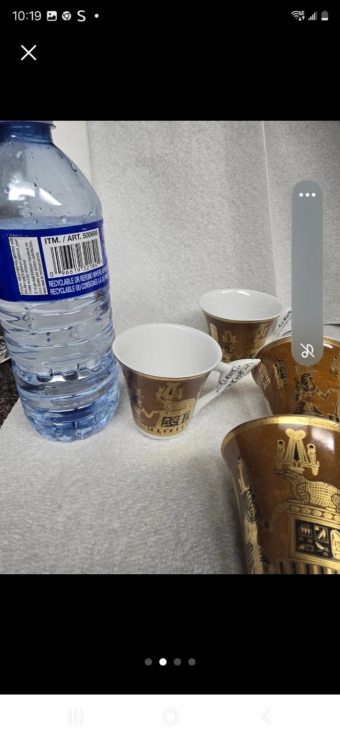 Fathi Mahmoud Limoges Sculpture Coffee Cups Set of 5 - photo 2