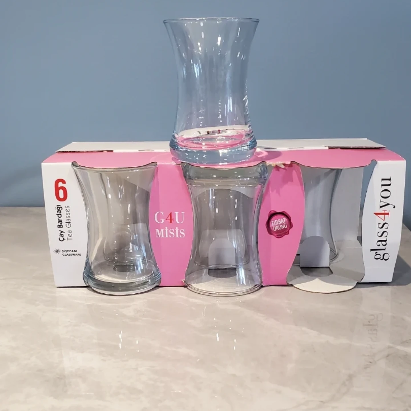 Glass4you "Misis" Tea Glasses Set of 6